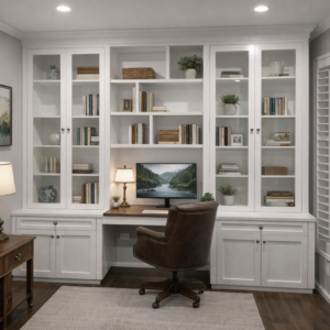 Home Office desk and Hutch