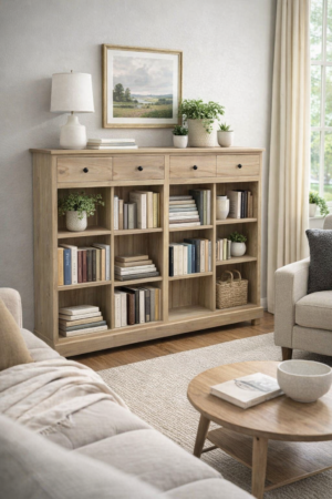 Bookcase with drawers 1200x1200