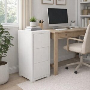 Modern 3 drawer filing cabinet
