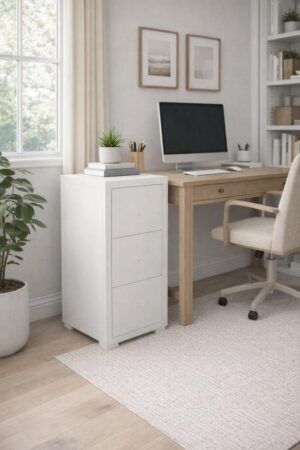 Modern 3 drawer filing cabinet