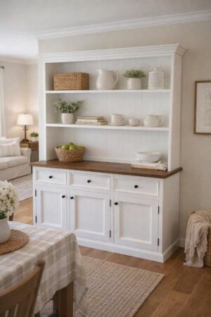 1600 wide Open top Buffet and Hutch