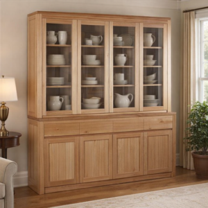 Oak Buffet and Hutch 2100x1800