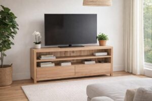 Oak Morgan 1200 wide TV Stand