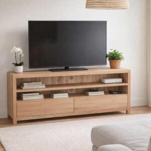 Oak Morgan 1200 wide TV Stand