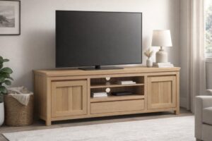Oak Jackie 1500 wide TV Stand