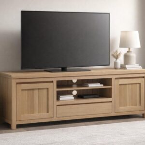 Oak Jackie 1500 wide TV Stand