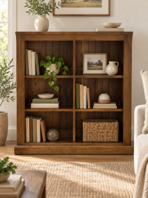 1000 x 1000 bookcase with centre