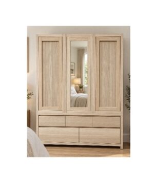 Wardrobe, Oak 2000x1800x540 Clear Lacq