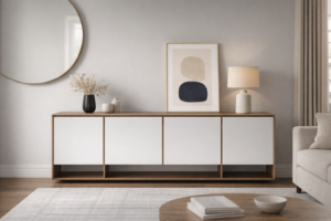 four-door sideboard cabinet
