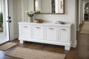 four-door transitional cabinet