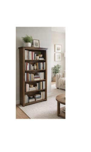 Jackie Oak bookcase 1800x900x320 stained