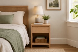 Morgan Oak 1 drawer bedside